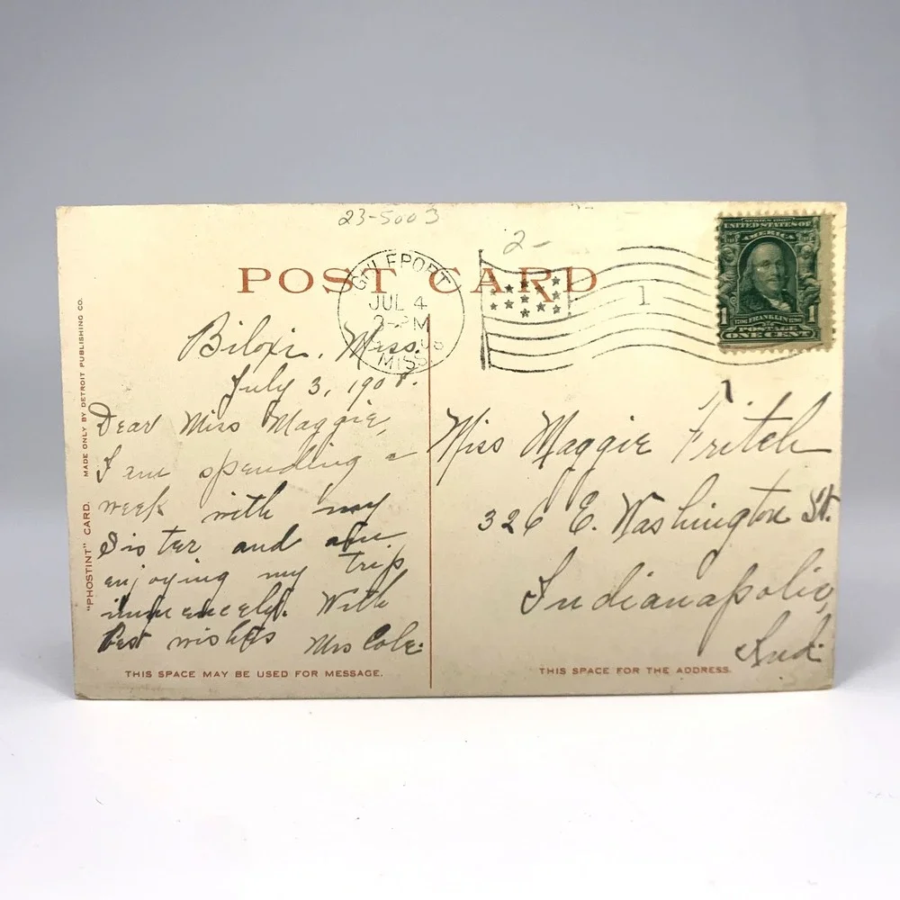 1908 L&N Railroad Postcard Gulf Shore Train‎ Louisville & Nashville Scenic Route
